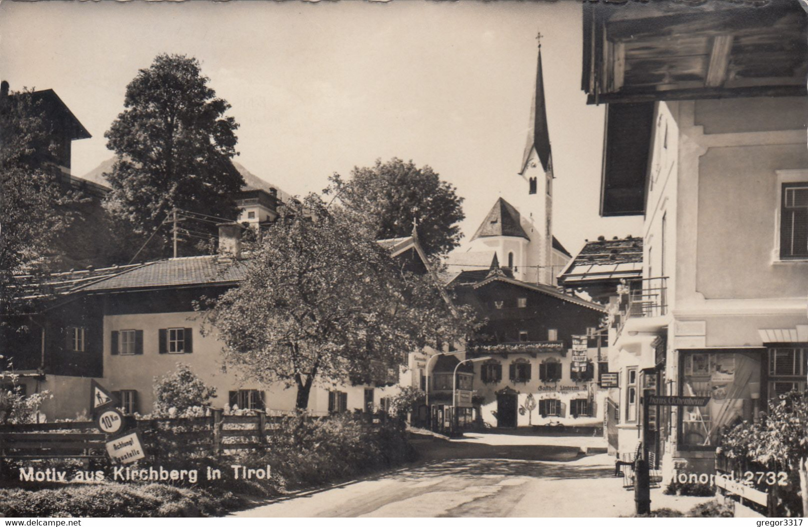 B9729) Motiv Aus KIRCHBERG In TIROL - Geschäft Kirche Gasthof U. Straße ALT - Kirchberg