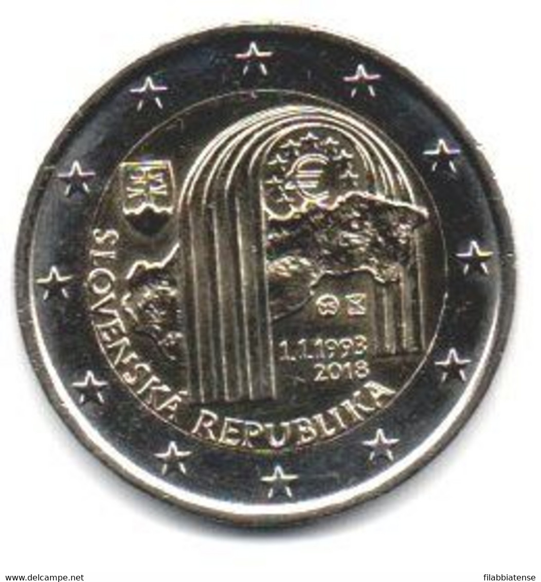 2018 - Slovacchia 2 Euro Repubblica       ------ - Slovaquie