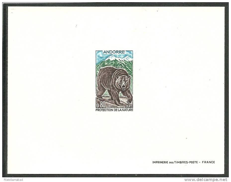 ANDORRA-PRUEBA DE LUJO CORREO FRANCES CATALOGO M. ABAD. Nº 210/211 ( C.E.) - Blocks & Sheetlets