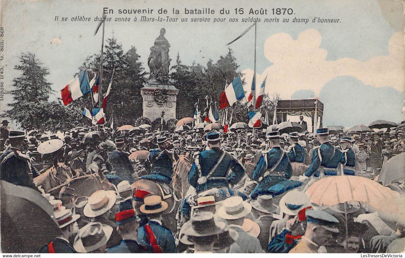 CPA MILITARIAT - En Souvenir De La Bataille Du 15 Août 1870 - Colorisée - Andere Kriege