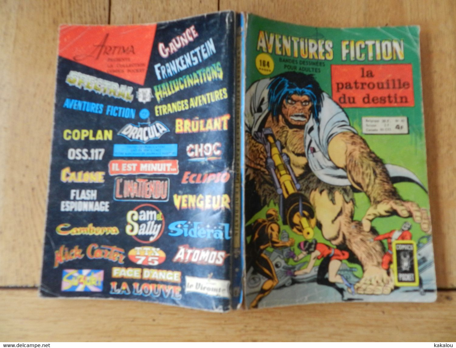 COMICS POCKET / Aventures Fiction /n°43 / 1975 - Aventures Fiction