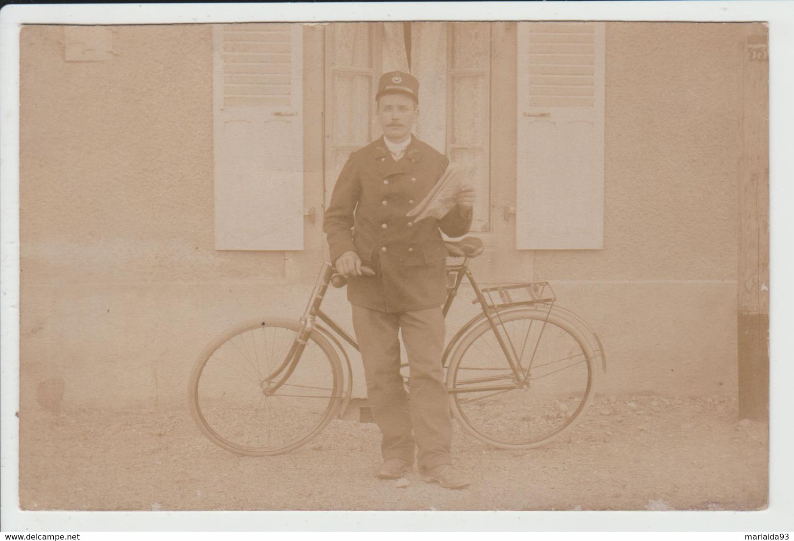 CHAMPAGNEY - HAUTE SAONE - CARTE PHOTO - LE FACTEUR DES POSTES JUSTIN GARDENT - LA POSTE - Champagney