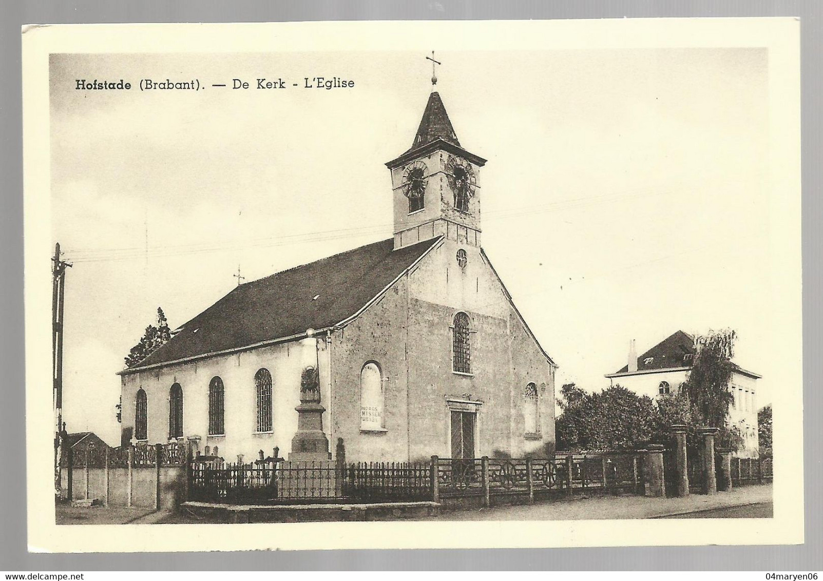 **  HOFSTADE  **  -  De Kerk  -  ZIE / VOIR SCAN - Zemst