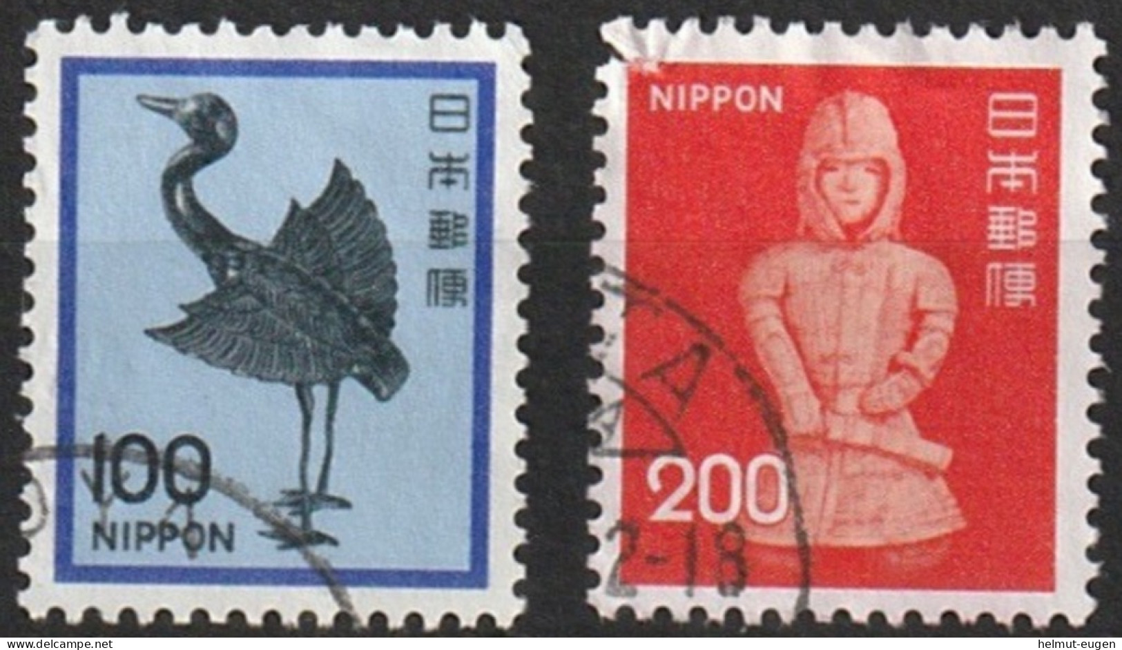 MiNr. 5508 - 5509 Japan 2011. Freimarken In Früheren Zeichnungen, Wertziffern In Neuer Schrifttype. RaTdr.; Gez. K 13:13 - Gebraucht