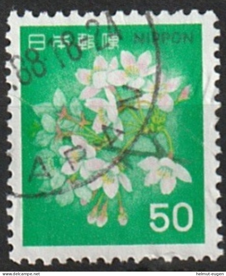 MiNr. 1443 Japan 1980, 1. Okt./1981, 1. April. Freimarken: Pflanzen, Tiere, Nationales Kulturerbe. RaTdr.; A = Ge - Gebraucht