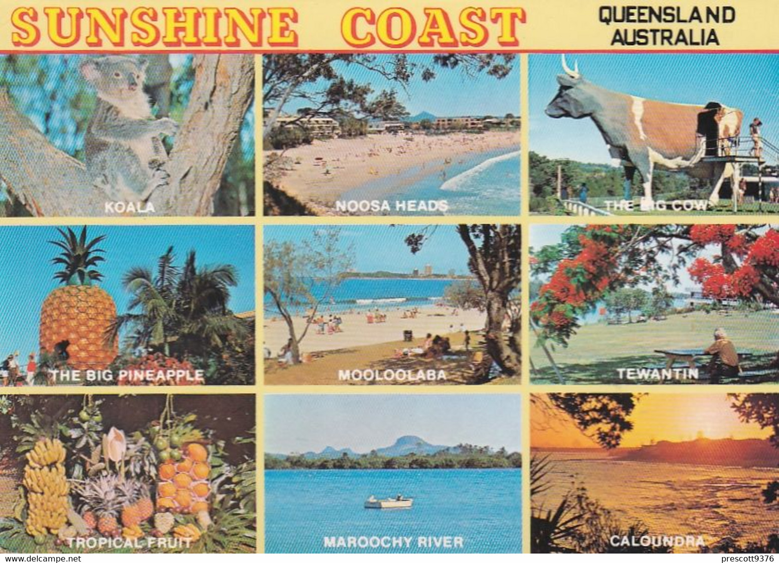 Sunshine Coast Multiview -  Australia - Queensland - Used Postcard - - Sunshine Coast