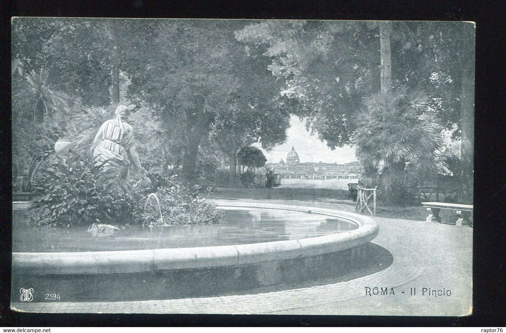 CPA Non écrite Italie ROMA II Pincio - Parcs & Jardins