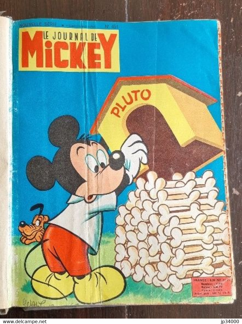 JOURNAL DE MICKEY Album N°21 (numéros 451 à 470) Publié En 1961 - Journal De Mickey