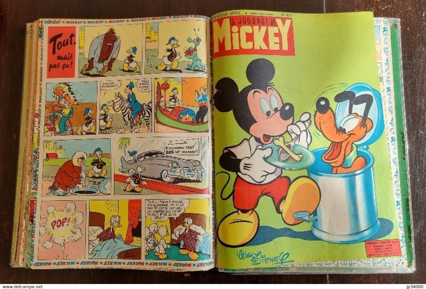 JOURNAL DE MICKEY album N°21 (numéros 451 à 470) publié en 1961