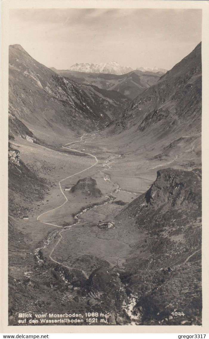 B9759) Blick Vom MOSERBODEN Auf Den Wasserfallboden ALT! Kaprun Kaprunertal - Kaprun