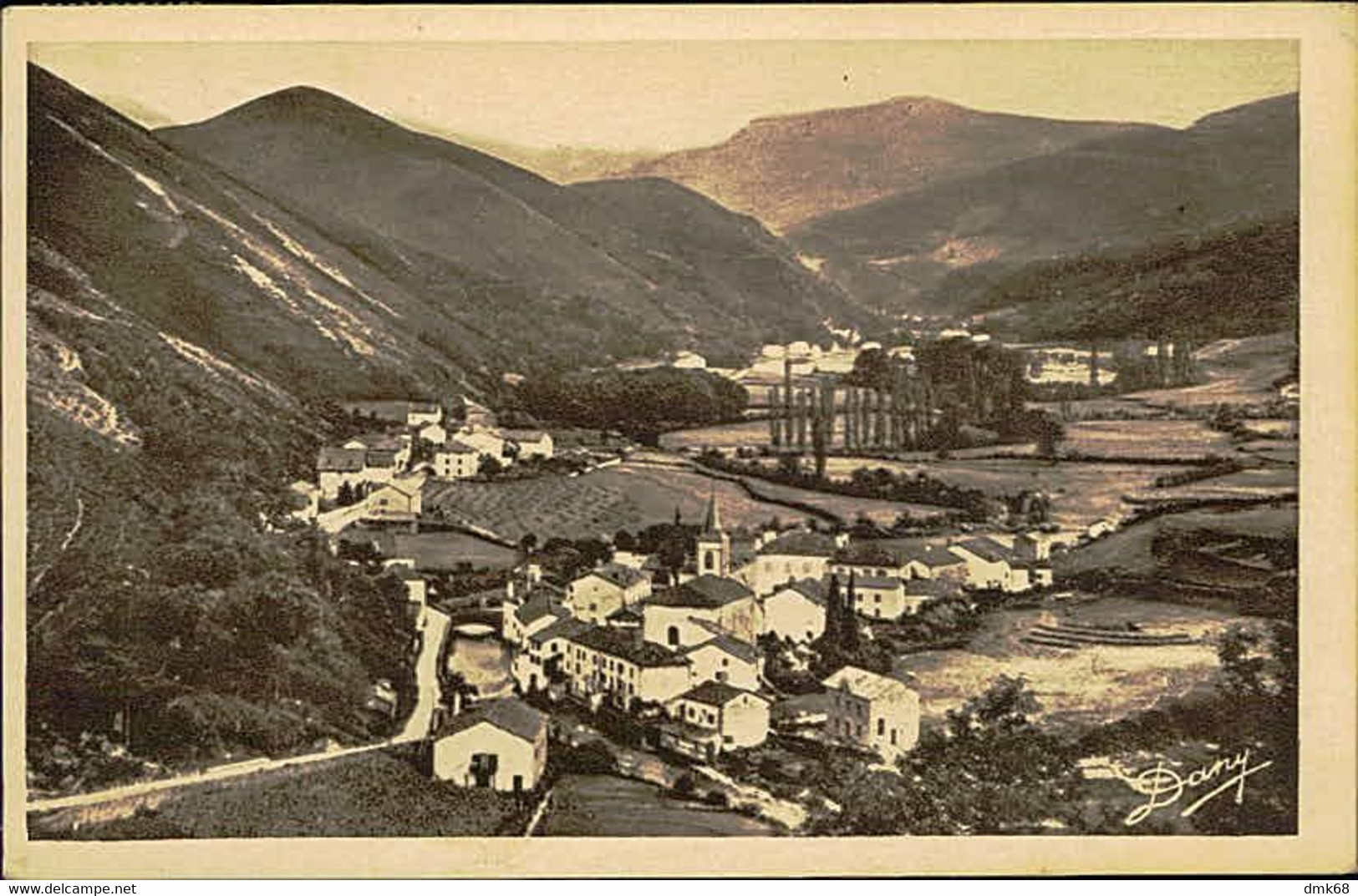 CPA FRANCE - ALDUDES - VUE PANORAMIQUE - EDITION RENAUD - MAILED 1949 (15248) - Aldudes