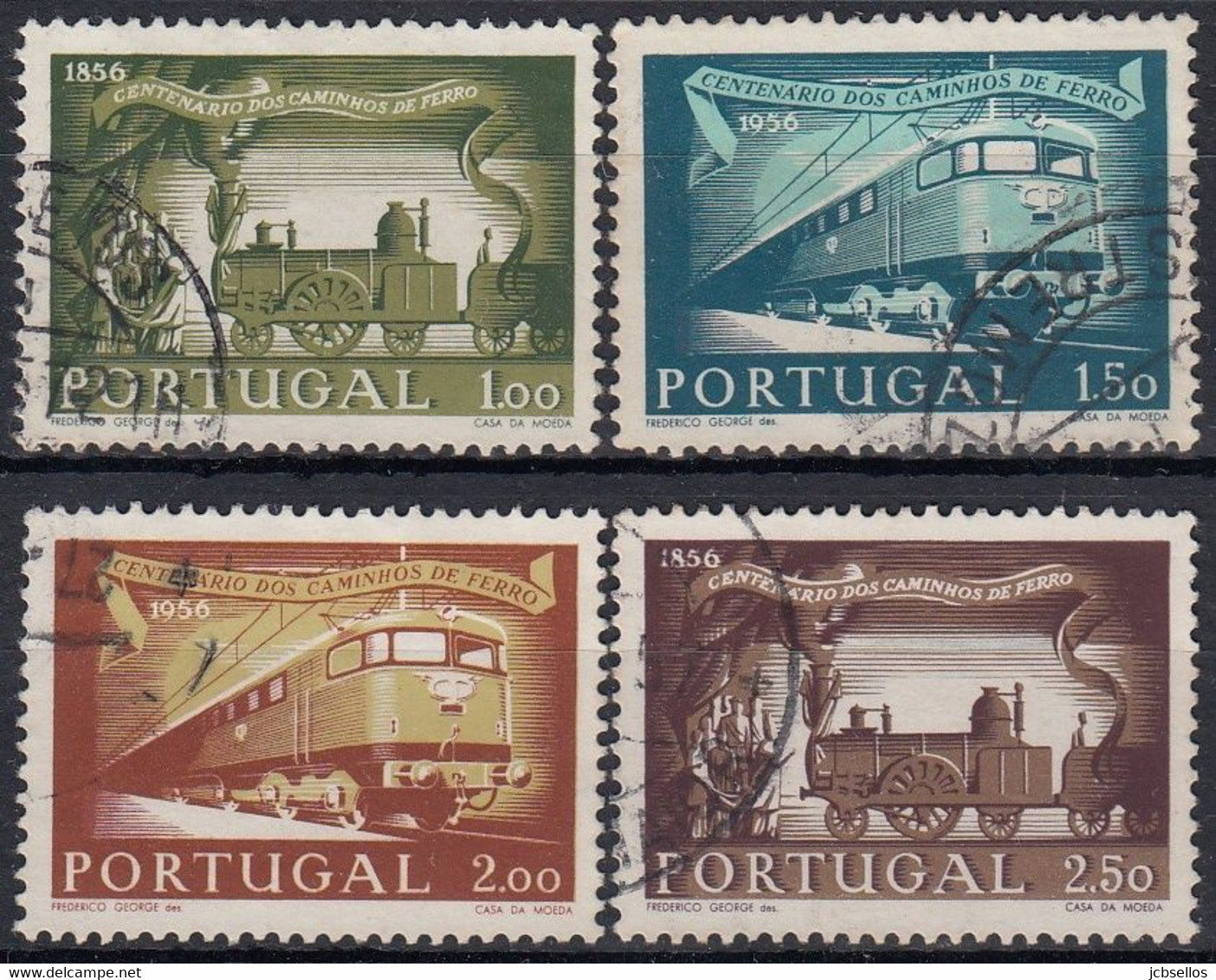 PORTUGAL 1956 Nº 831/834 USADO - Used Stamps