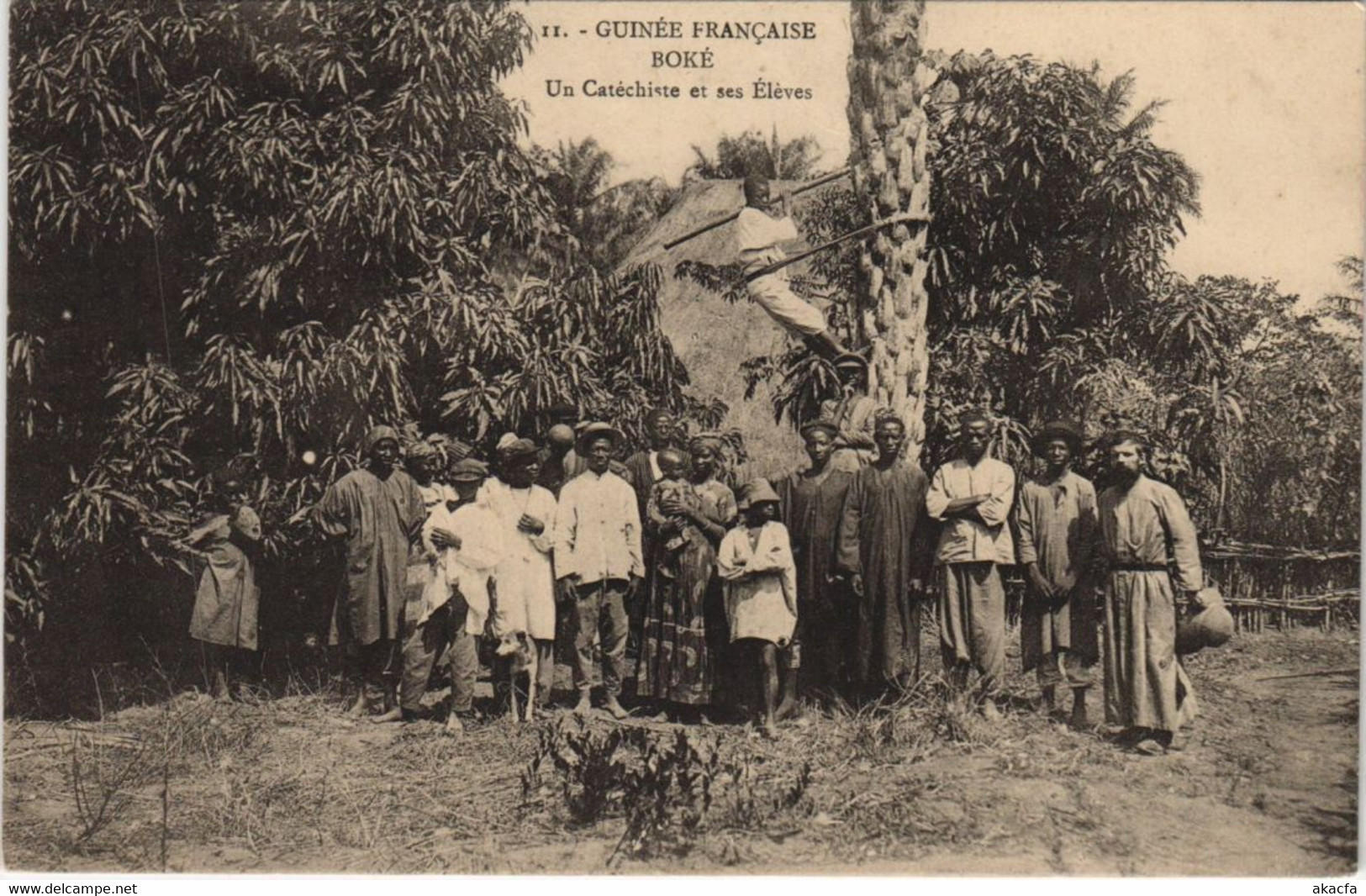 PC BOKE UN CATECHISTE ET SES ELEVES FRENCH GUINEA (a28735) - Guinée Française
