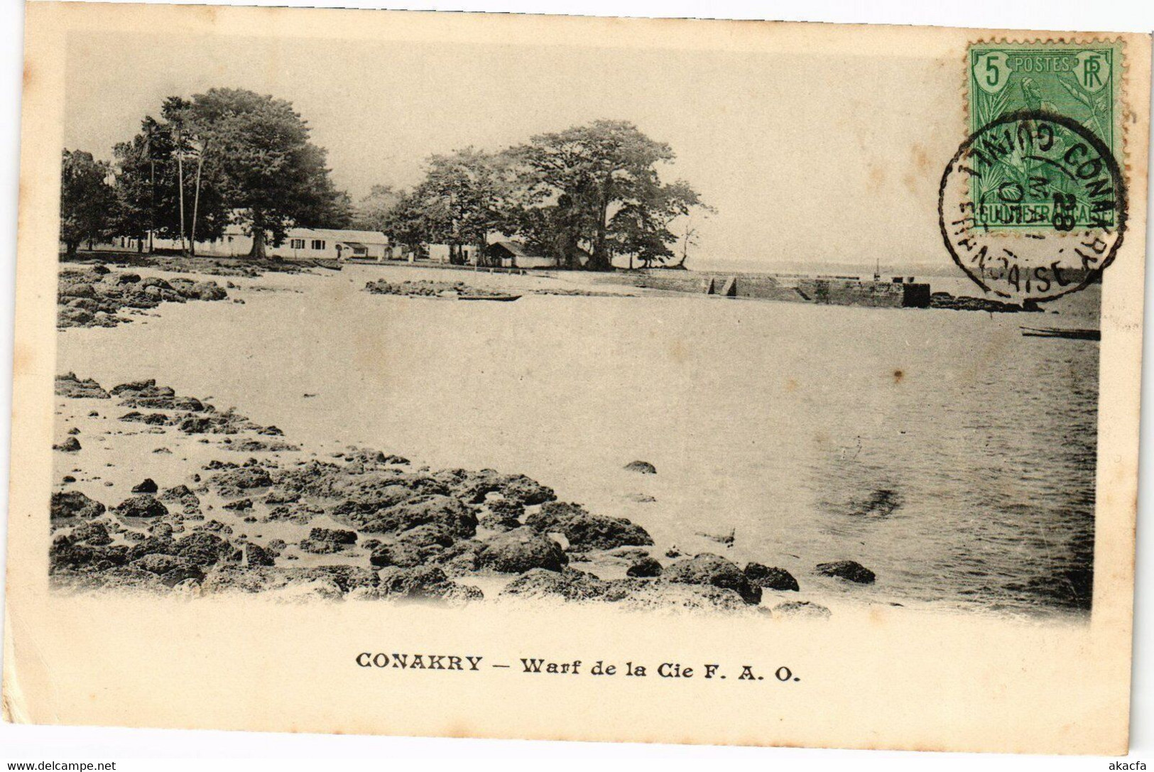PC CONAKRY WARF DE LA CIE F.A.O. GRENCH GUINEA (a29135) - Guinée Française