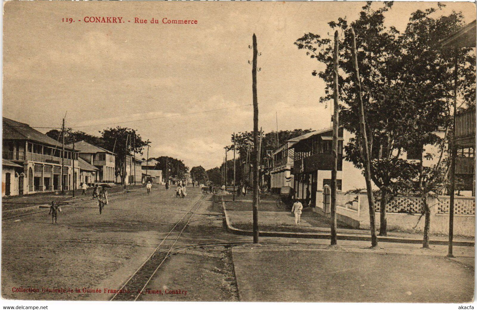 PC CONAKRY RUE DU COMMERCE GRENCH GUINEA (a29186) - Guinée Française