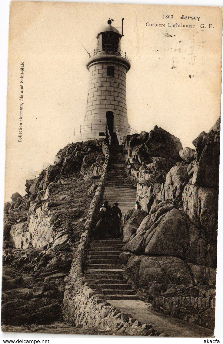 PC CORBIERE LIGTHOUSE JERSEY, CHANNEL ISLANDS, UK (a29263) - La Corbiere