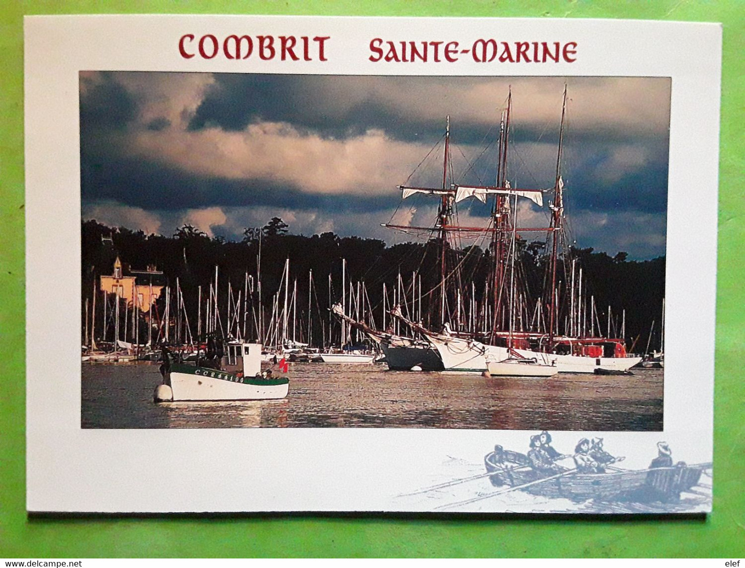 COMBRIT STE SAINTE MARINE,  Finistère 29, Mouillage Au Port , Voiliers , Ed Le Doare , TB - Combrit Ste-Marine