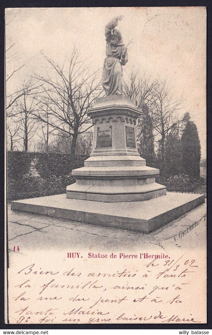 +++ CPA - HUY - Statue De Pierre L'Hermite - 1902  // - Hoei