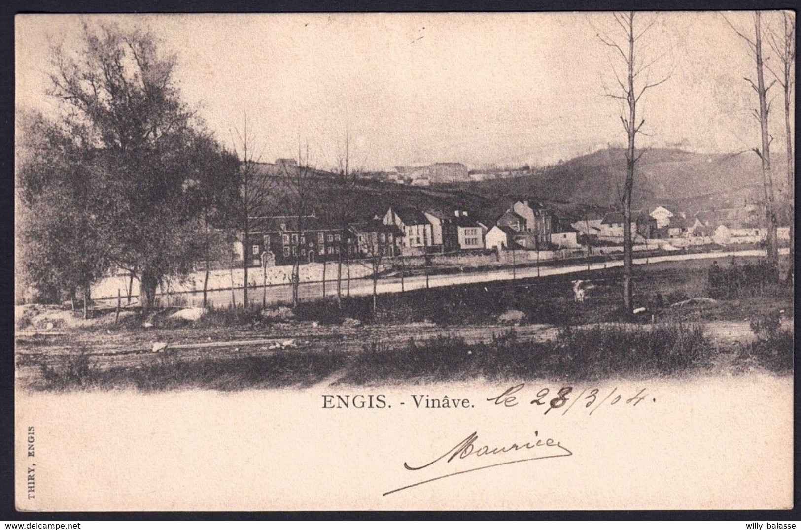 +++ CPA - ENGIS - Vinâve - 1904  // - Engis