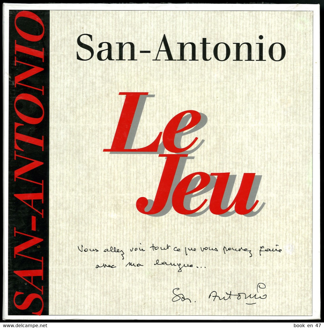 {00893} San-Antonio " Le Jeu ". TBE.  " En Baisse " - San Antonio