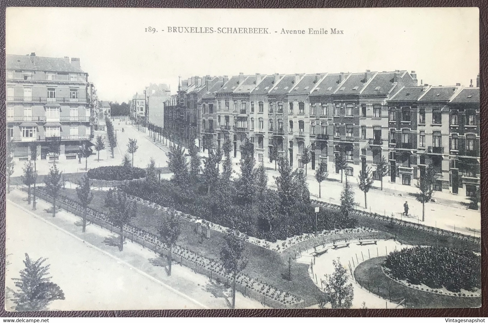 BRUXELLES SCHAERBEEK  Avenue Émile Max. Carte Postale Postée En 1912 - Schaarbeek - Schaerbeek