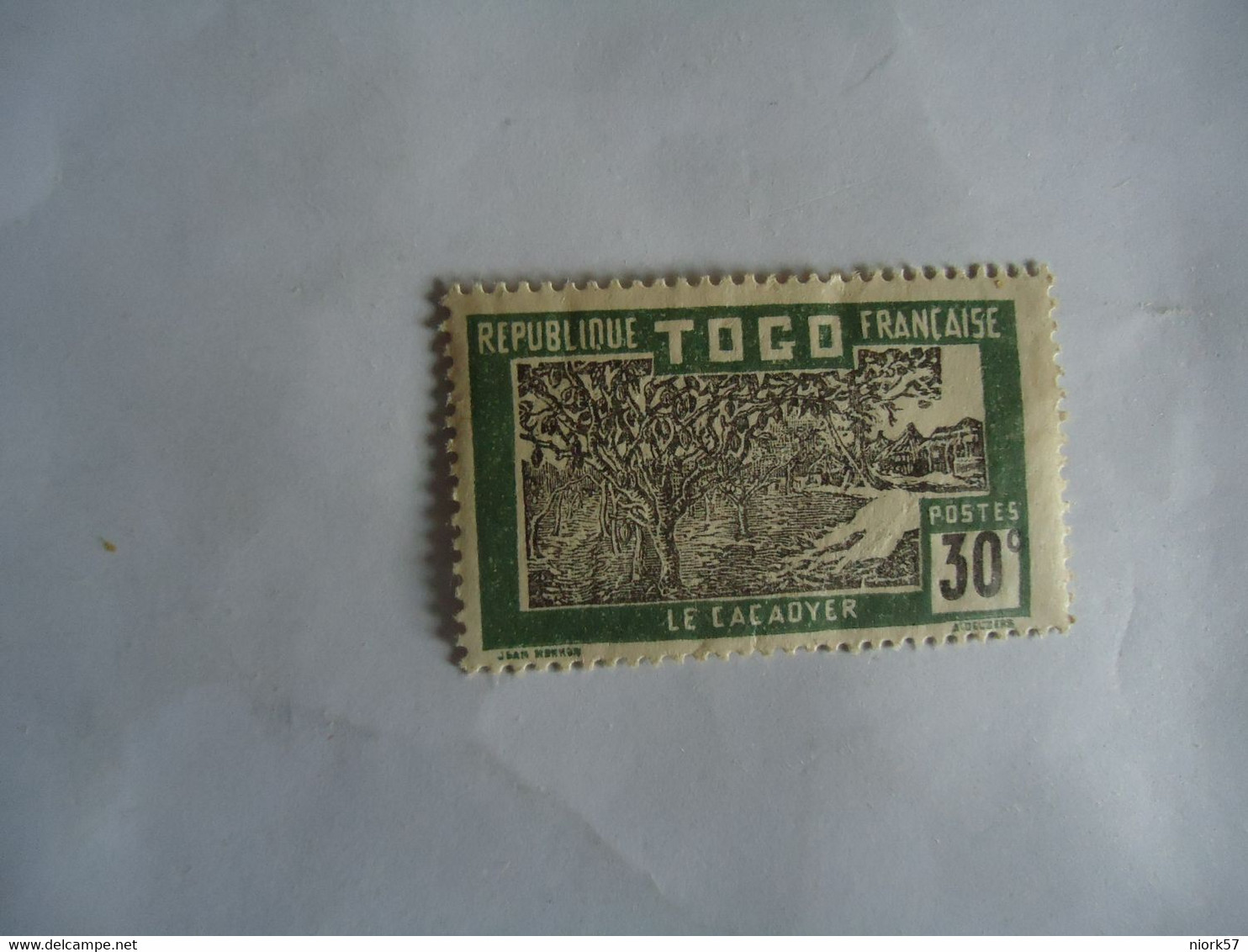 TOGO  FRANCE  COLONIES MLN STAMPS 1924  30C - Andere & Zonder Classificatie