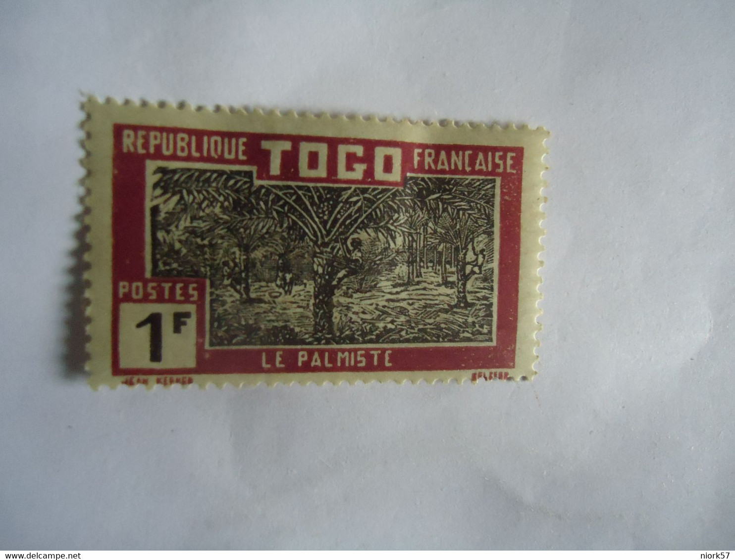 TOGO  FRANCE  COLONIES MLN STAMPS 1924  1FR - Other & Unclassified