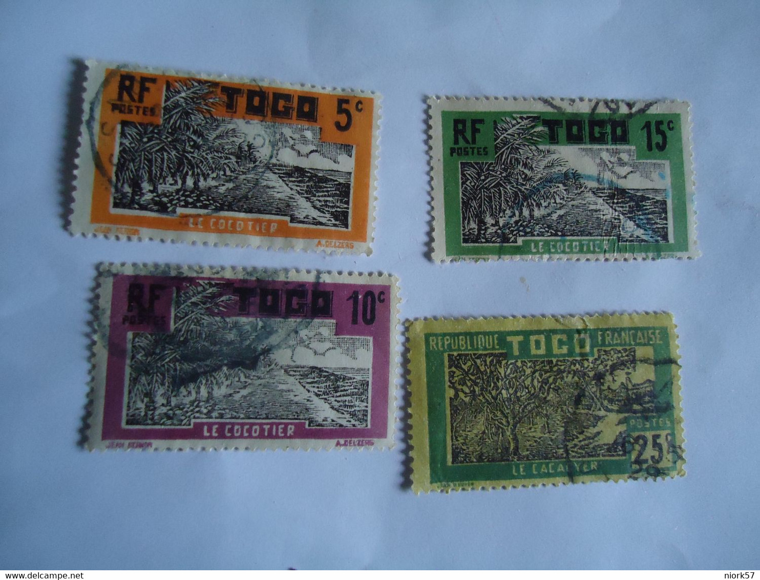 TOGO  FRANCE  COLONIES USED  STAMPS 4 - Altri & Non Classificati