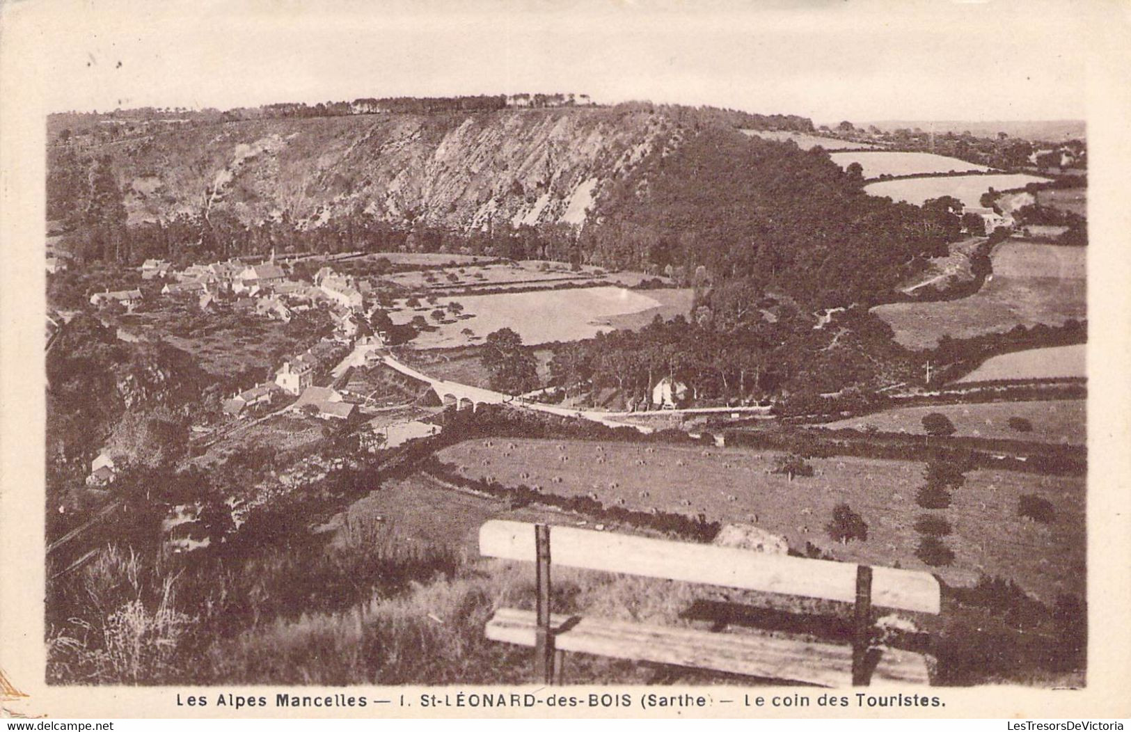 CPA France - Sarthe - Les Alpes Mancelles - Saint Léonard Des Bois - Le Coin Des Touristes - Sépia - Oblitérée 1951 - Saint Leonard Des Bois