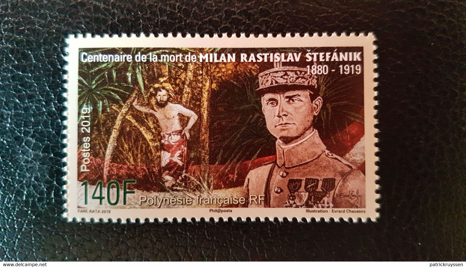 Polynesia 2019 Polynesie Centenary Of Death 1919 Milan Stepanik  Uniform 1v Mnh - Neufs