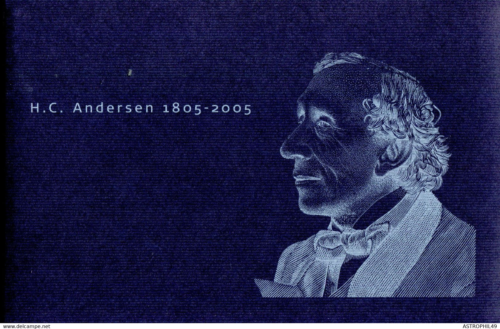 31202001 DK 2005; Andersen, Carnet De Prestige De 13 Pages, Yt C1399, Tp 1399-1402 - Ecrivains