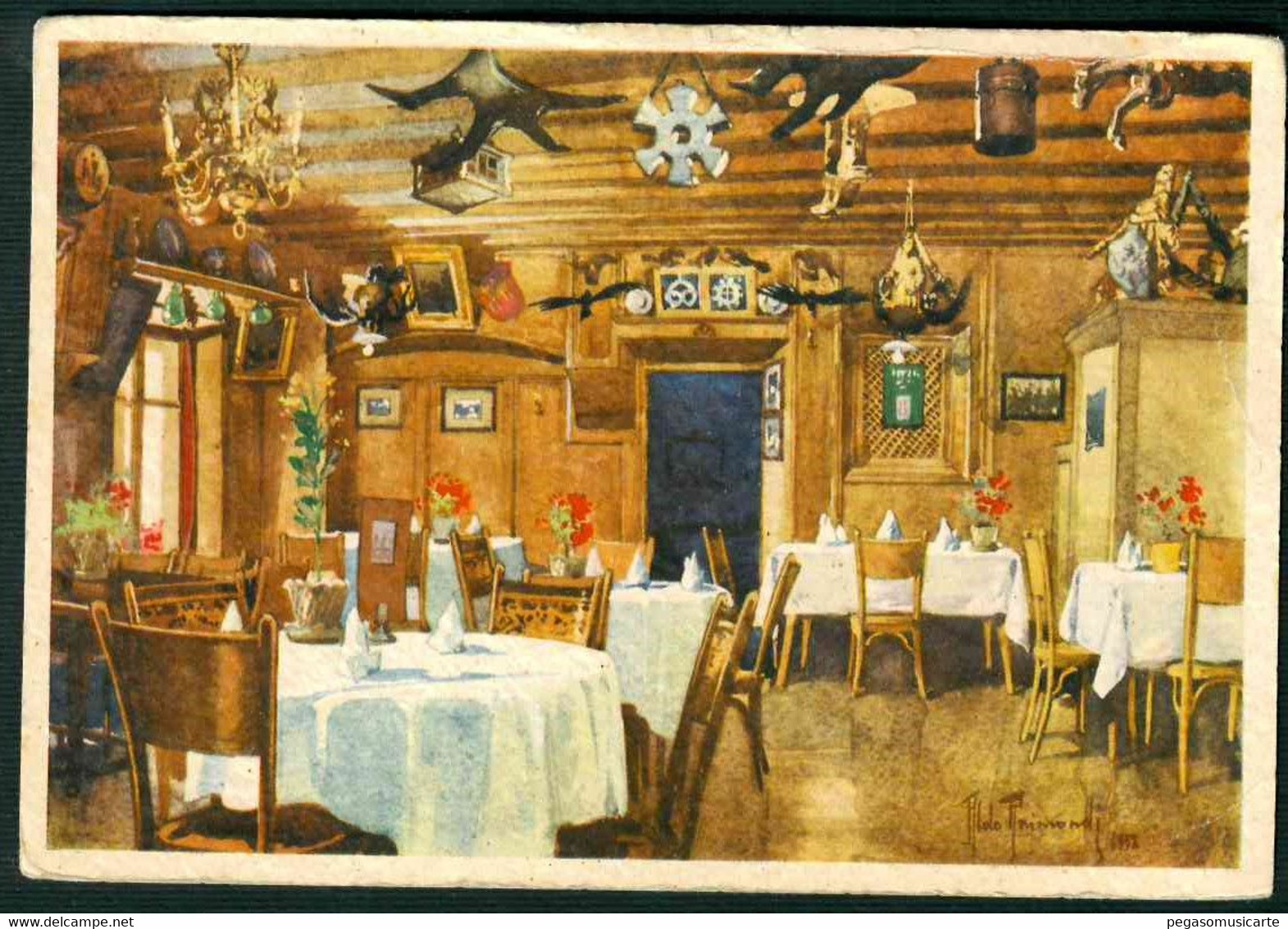 CLF181 - VIPITENO - HOTEL CENTRALE POSTA VECCHIA 1930 CIRCA PUBBLICITARIA - Vipiteno