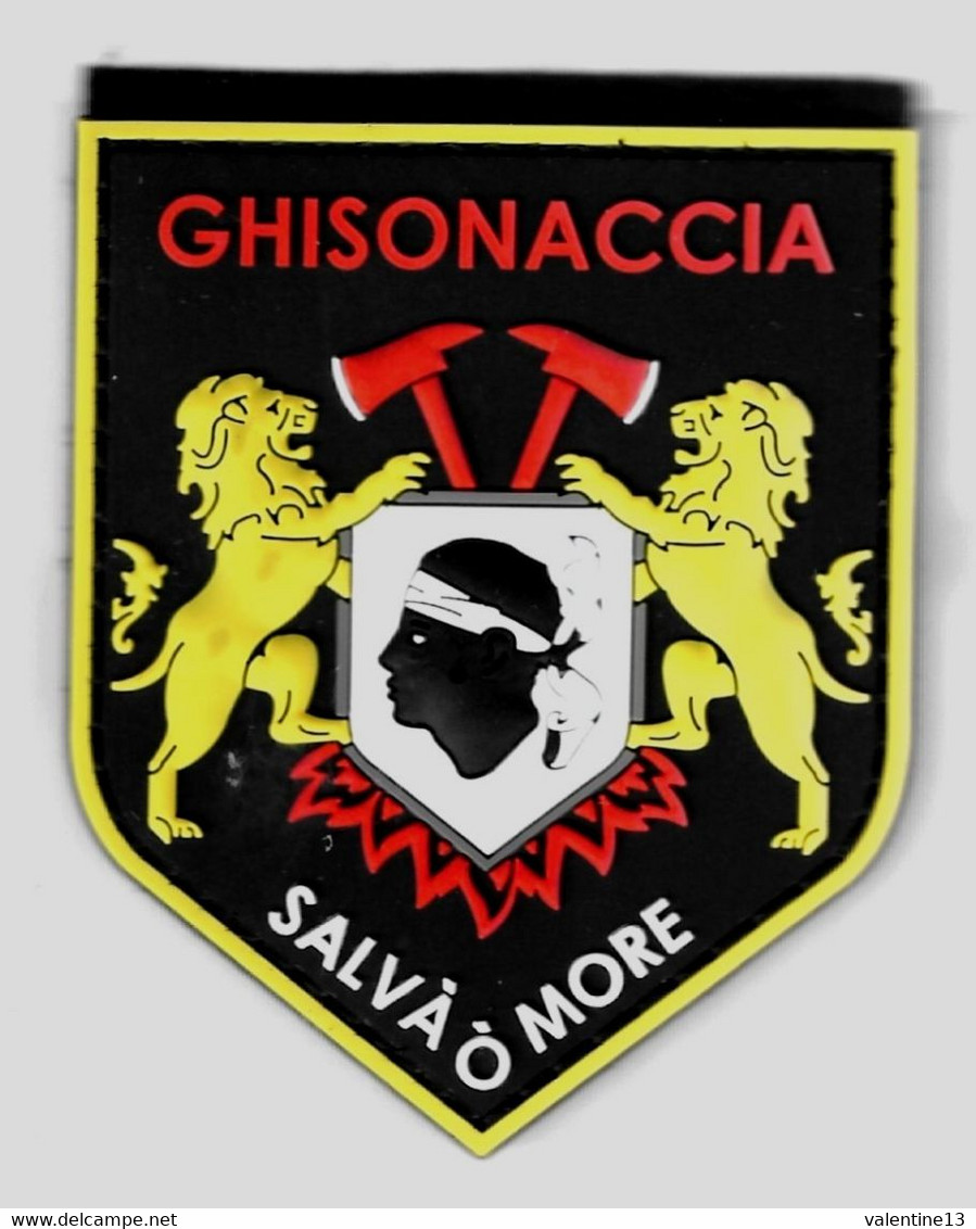 Ecusson PVC SAPEURS POMPIERS GHISONACCIA CORSE - Firemen