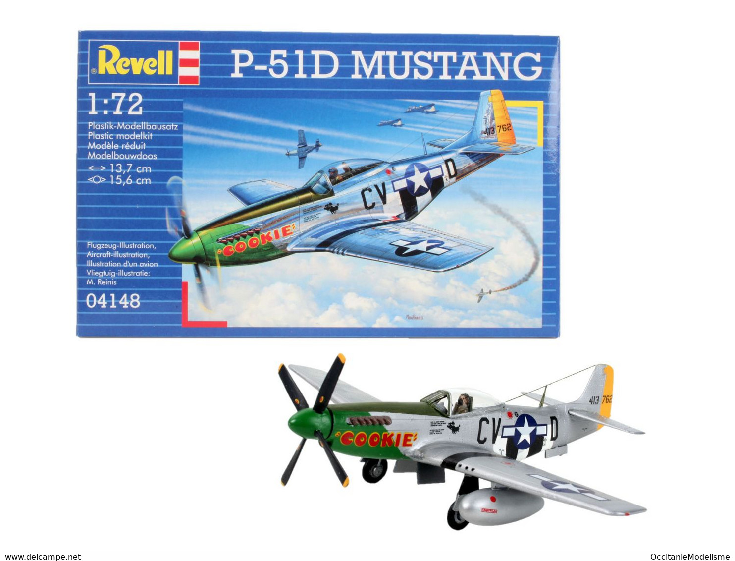 Revell - P-51D MUSTANG Maquette Avion Kit Plastique Réf. 04148 Neuf NBO 1/72 - Flugzeuge