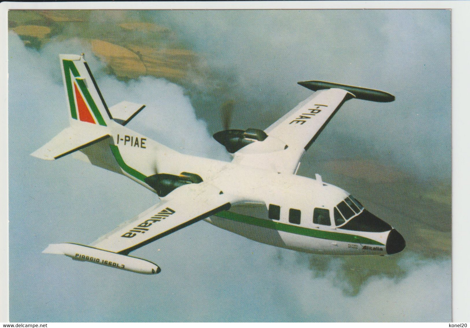 Vintage Pc Alitalia  Piaggio P-166 DL3 Aircraft - 1919-1938: Entre Guerres