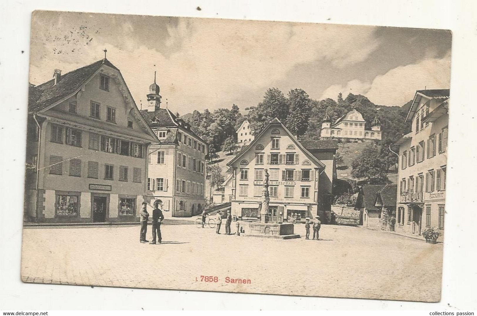 Cp, Suisse, OW, SARNEN, Voyagée 1917 - Sarnen