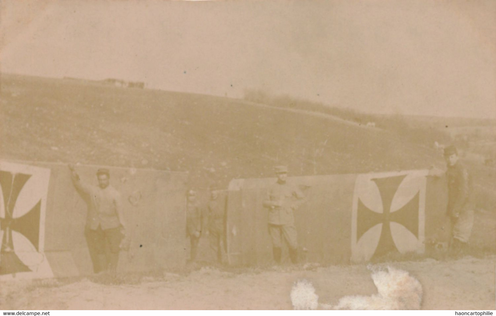 Avion Allemand Descendu à Brenne Carte Photo - Accidentes