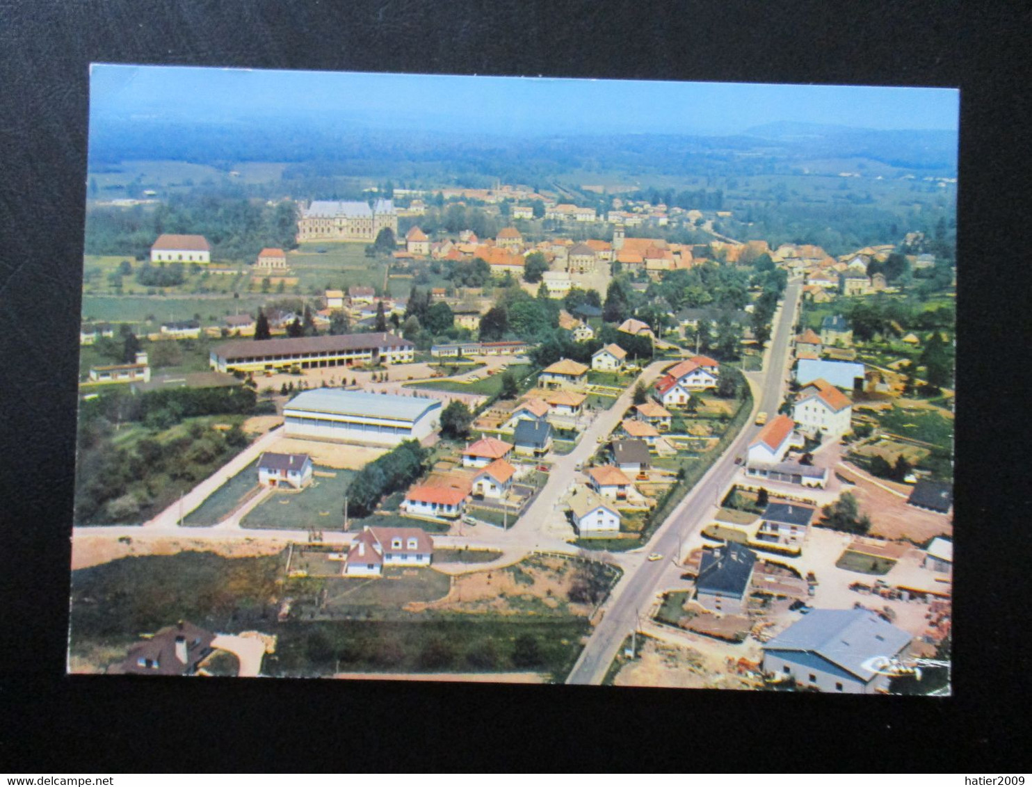 Lot De 2 Cartes Photo Colorisees  - VILLERSEXEL - Vue Aérienne Et Rue Francois De Grammont - Villersexel