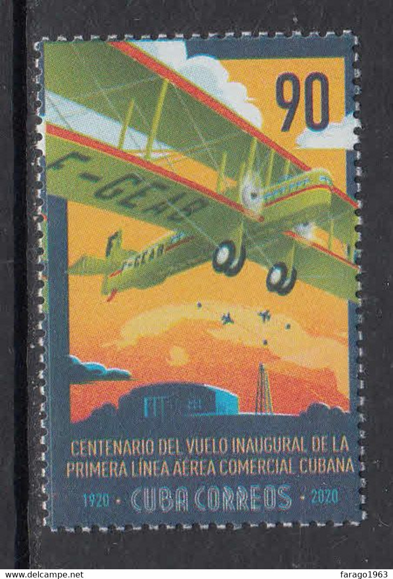 2020 Cuba Aviation Anniversary Airplanes Complete Set Of 1 MNH - Neufs