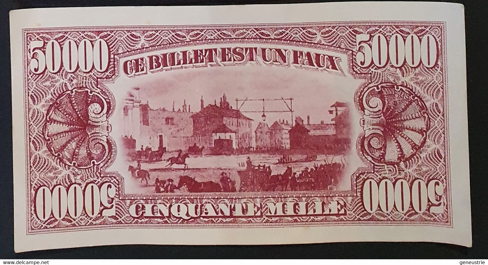 Série De 4 Billets Fantaisie Inspirés Du Dollar à Déterminer "1000 - 5000 - 10000 - 50000 - Ce Billet Est Un Faux" - Fiktive & Specimen