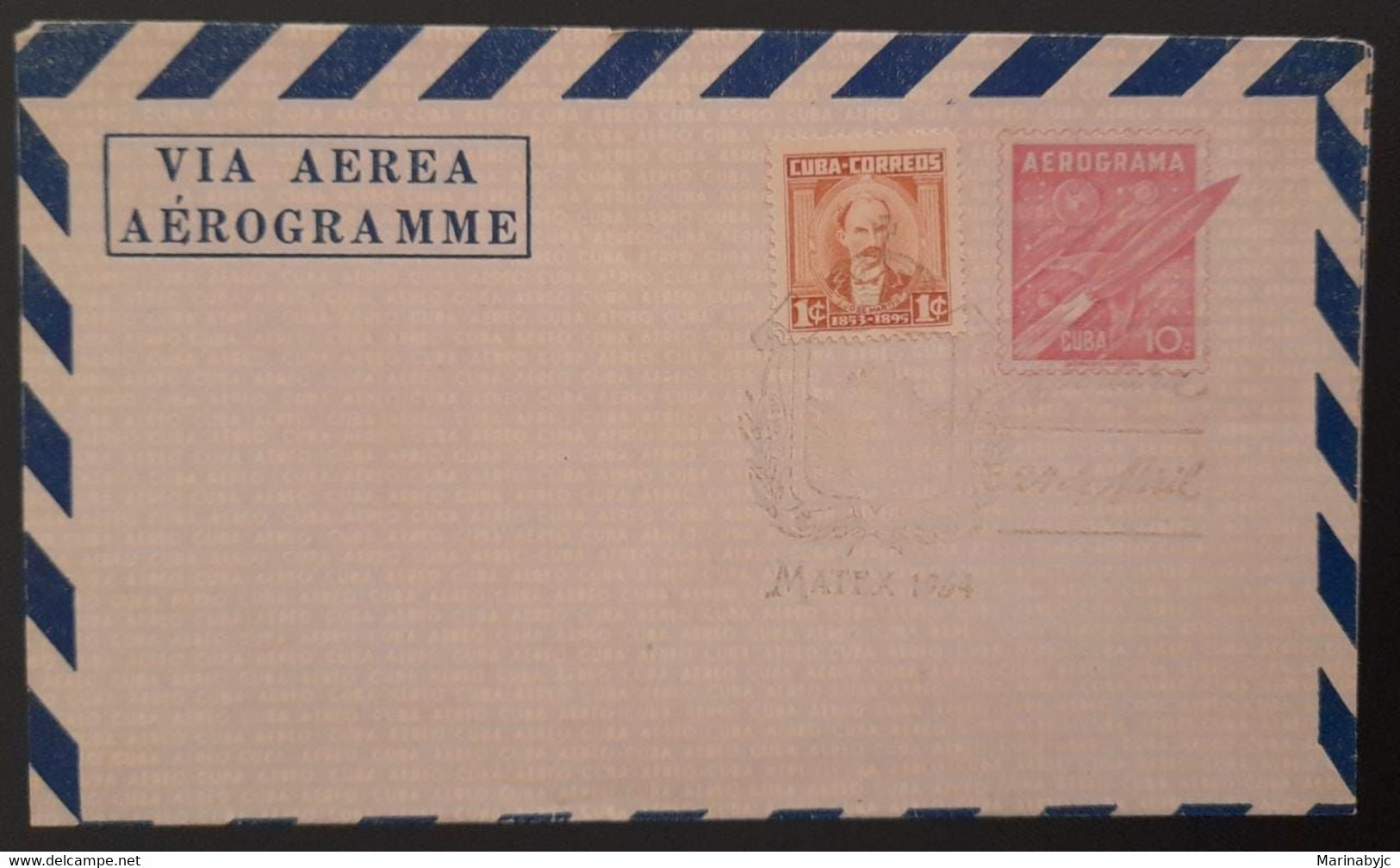 SO) 1964 CARIBBEAN, MATEX, AEROGRAMME - Cartas & Documentos