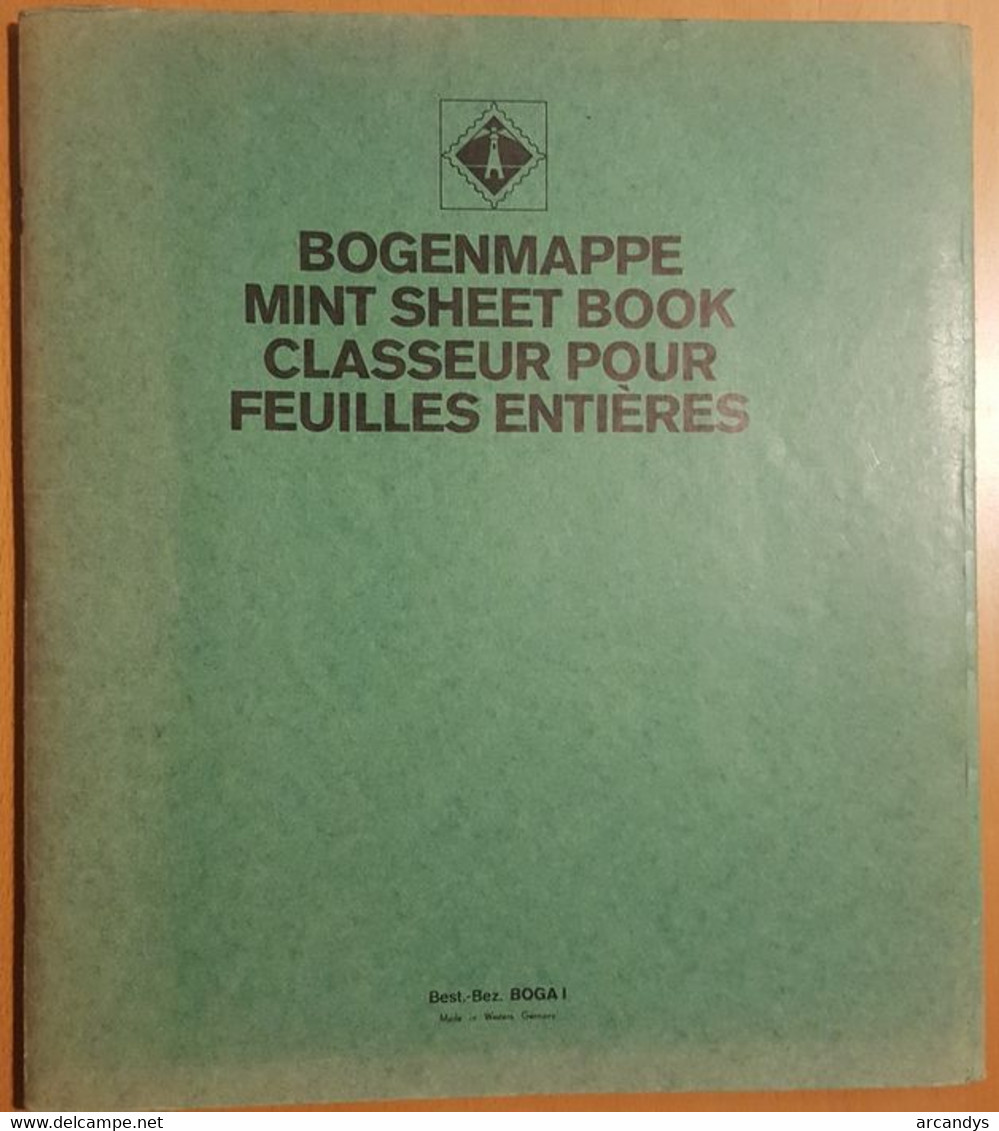 Classeur Pour Feuilles Entières De La Marque Leuchtturm, 12 Pages Cristal Pour Ranger 24 Feuilles Format 30 Cm X 26 Cm - Mint Sheet Albums