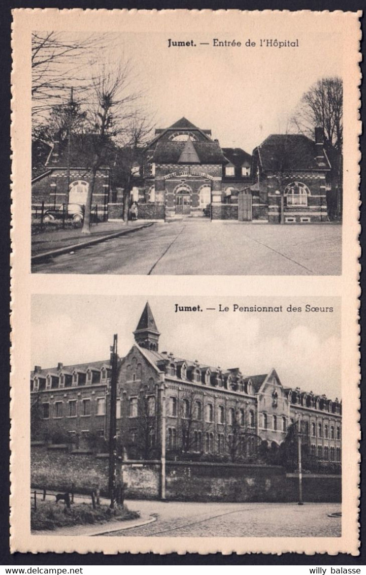 +++ CPA - JUMET - 2 Vues - Entrée De L'Hôpital - Pensionnat Des Soeurs  // - Charleroi