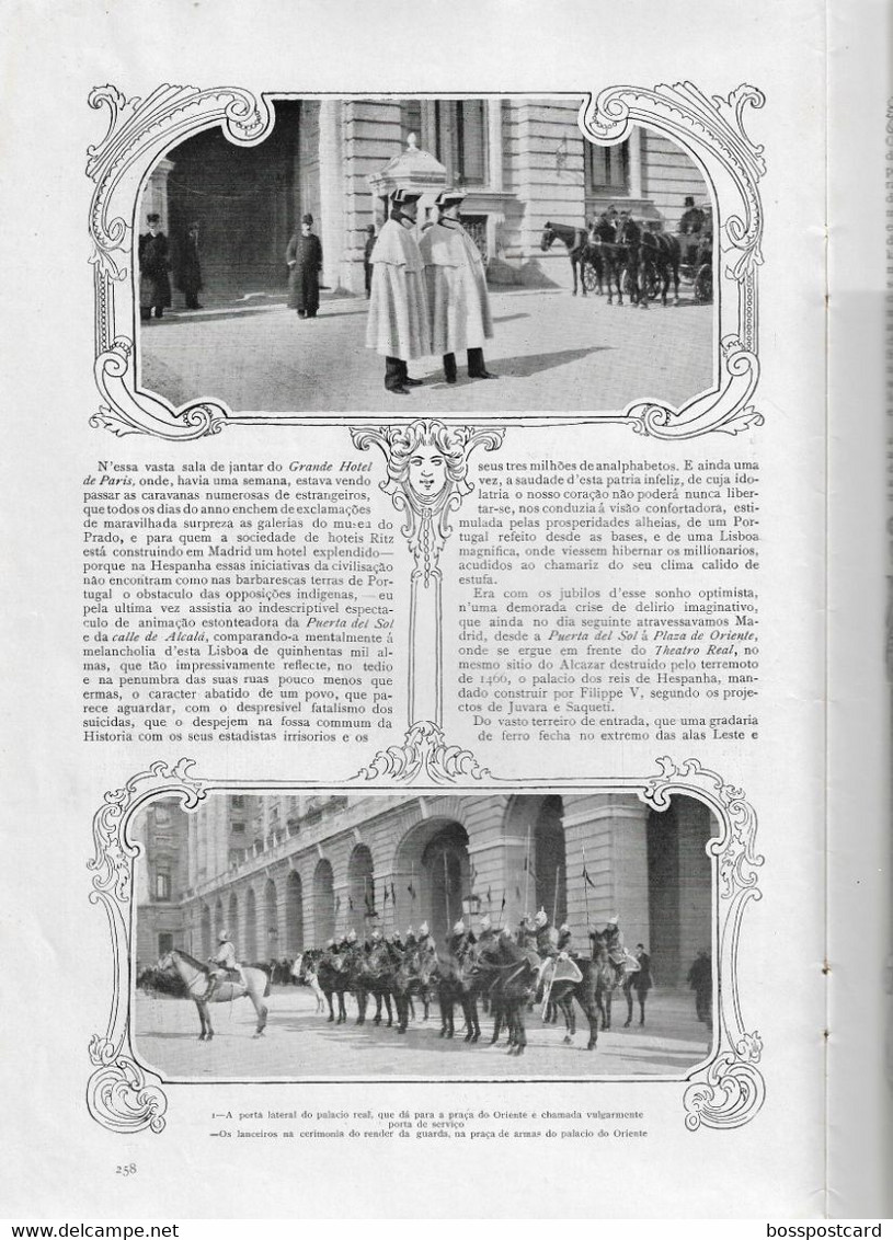 Lisboa - España - Rei Alfonso XIII - King - Monarquia - Italia - Opera - Ilustração Portuguesa Nº 158, 1909 - Portugal - Informaciones Generales