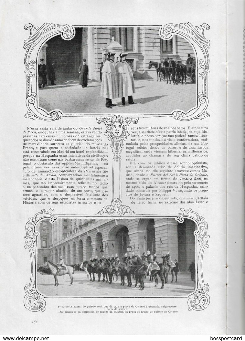 Lisboa - España - Rei Alfonso XIII - King - Monarquia - Italia - Opera - Ilustração Portuguesa Nº 158, 1909 - Portugal - Informations Générales