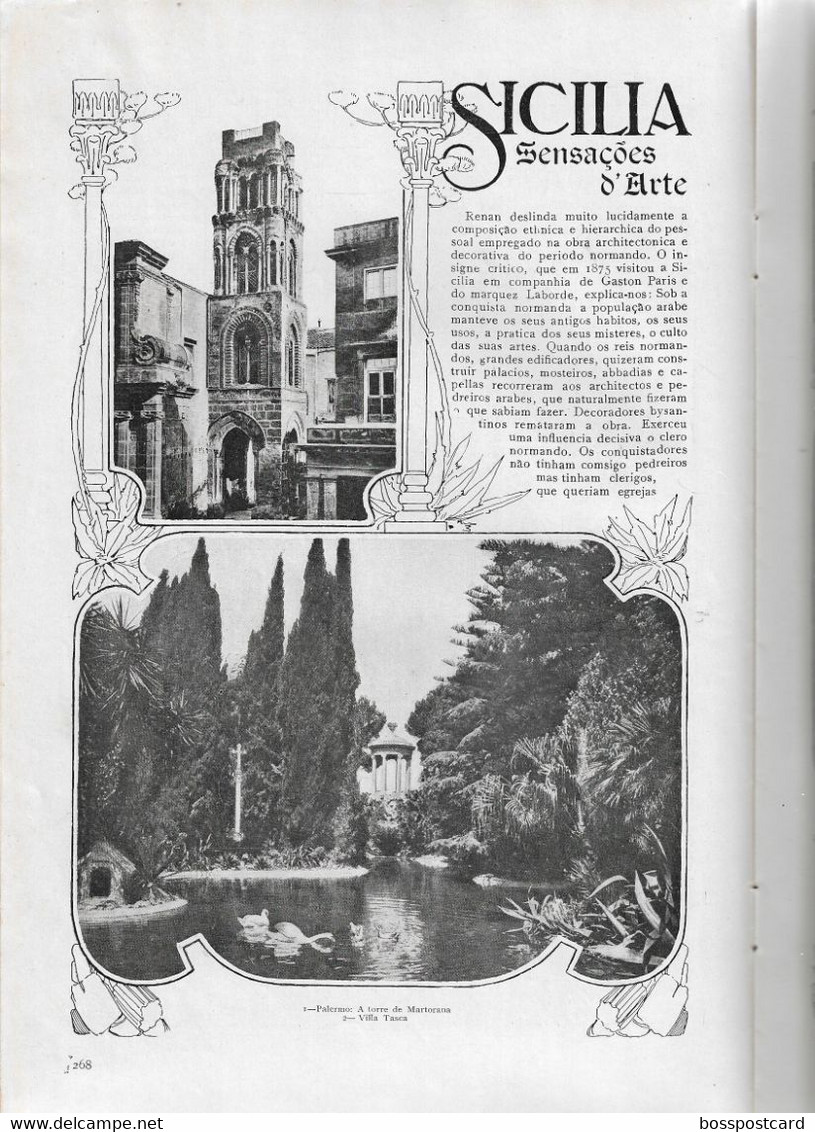 Lisboa - España - Rei Alfonso XIII - King - Monarquia - Italia - Opera - Ilustração Portuguesa Nº 158, 1909 - Portugal - General Issues