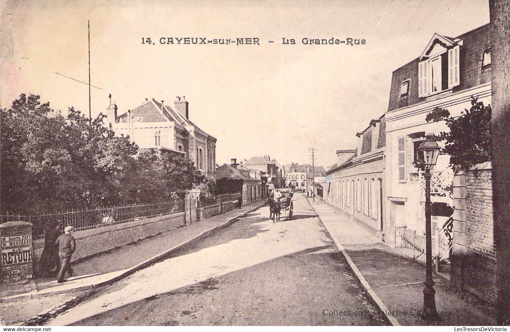 CPA France - Somme - Cayeux Sur Mer - La Grande Rue - Collection Galeries Cavolaises - Attelage - Cheval - Animée - Cayeux Sur Mer