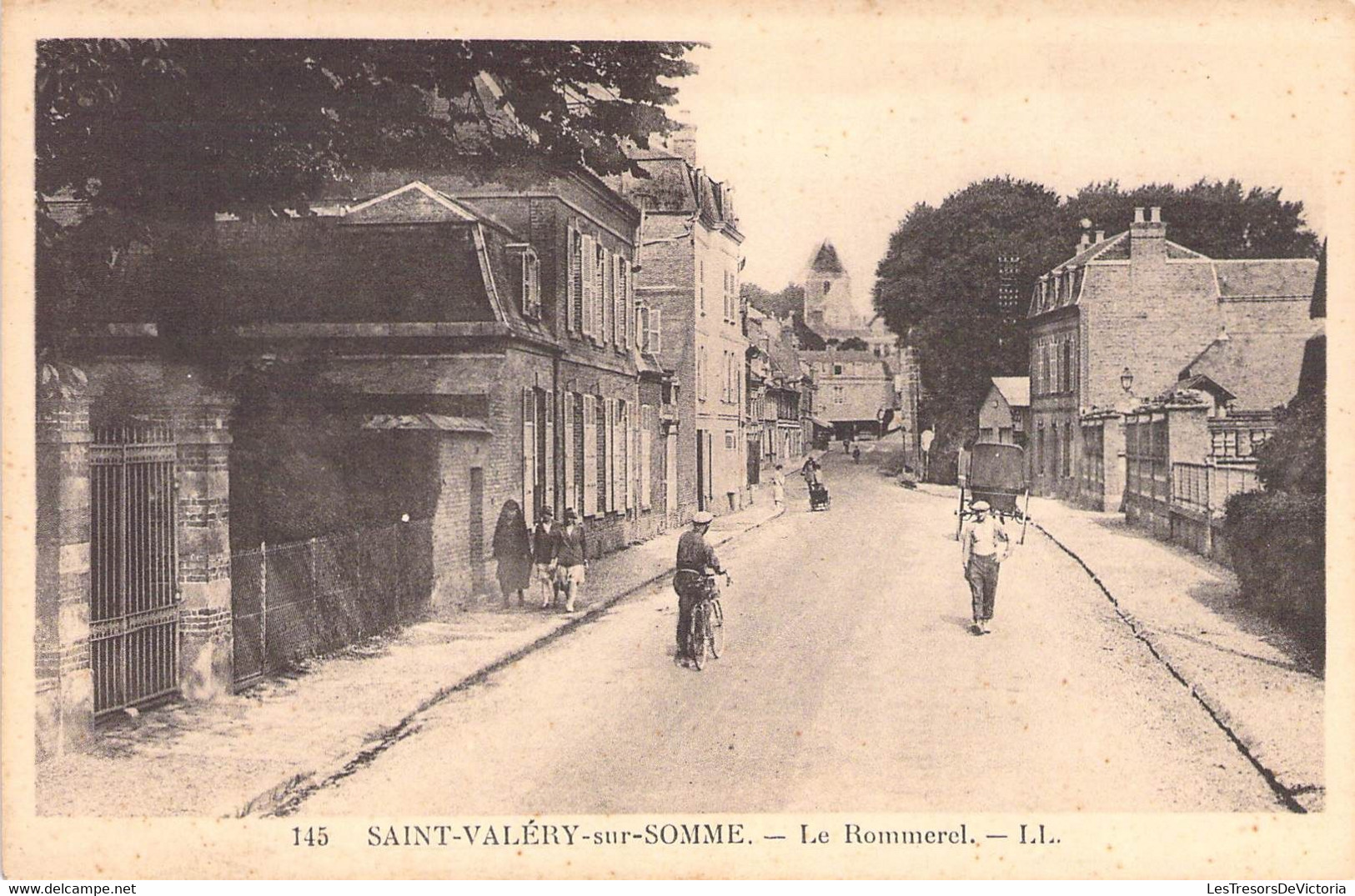 CPA France - Somme - Saint Valéry Sur Somme - Le Rommerel - L. L. - Lévy Et Neurdein Réunis - Animée - Vélo - Attelage - Saint Valery Sur Somme