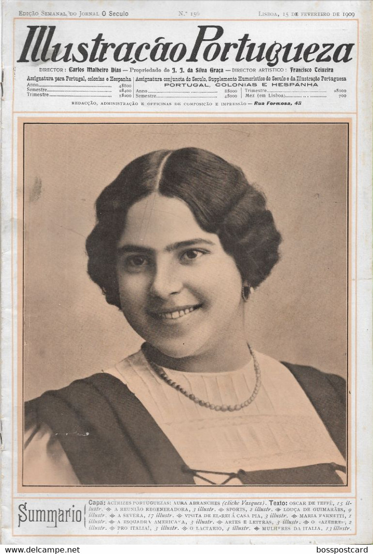 Guimarães - Lisboa - Casa Pia - Teatro - Ilustração Portuguesa Nº 156, 1909 - Portugal - General Issues