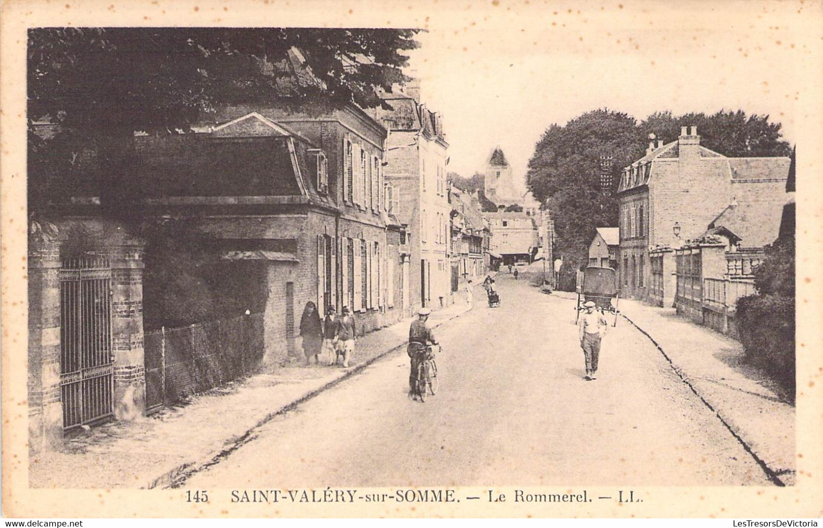 CPA France - Somme - Saint Valéry Sur Somme - Le Rommerel - L. L. - Lévy Et Neurdein Réunis - Animée - Vélo - Attelage - Saint Valery Sur Somme